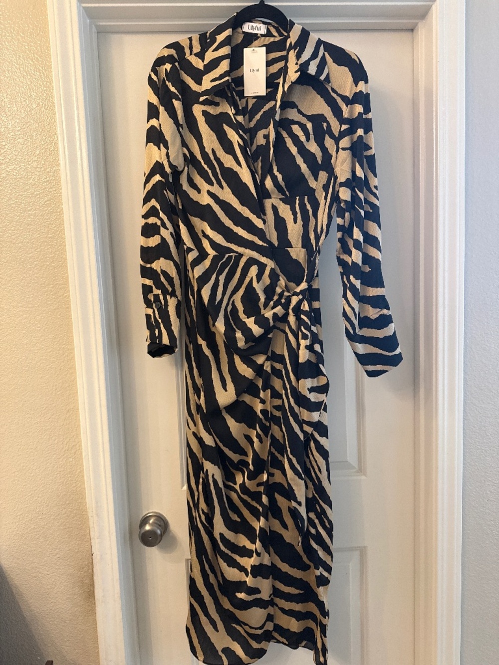 NWT Animal Print Wrap Dress
